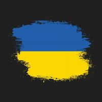 Abstract colorful Ukraine grunge texture flag vector