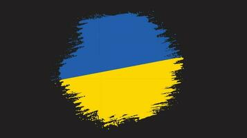 Brush stroke Ukraine flag vector for free