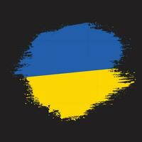 tinta pintura pincel trazo marco ucrania bandera vector