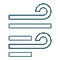 Wind Line Two Color Icon vector