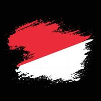 Faded Indonesia grunge flag vector