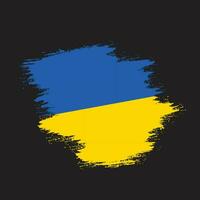 New vintage Ukraine grunge flag vector