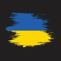 vector de bandera de ucrania de trazo de pincel gratis