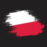 New colorful texture Poland flag vector