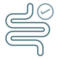 Healthy Guts Line Two Color Icon vector
