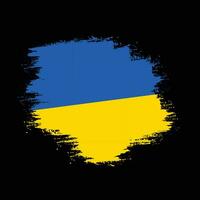 Grunge texture Ukraine flag background vector