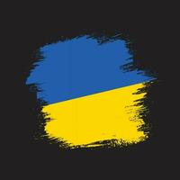 vector de bandera abstracta de ucrania de textura grunge vintage