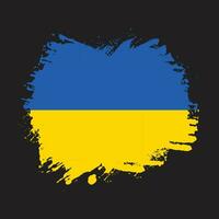 Abstract Ukraine grunge texture flag design vector