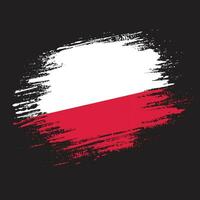 New colorful texture Poland flag vector