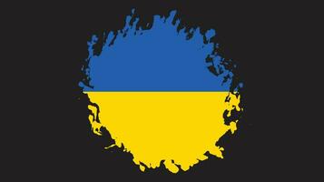 Vector brush stroke Ukraine flag