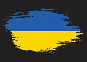 Graphic Brush stroke Ukraine flag vector