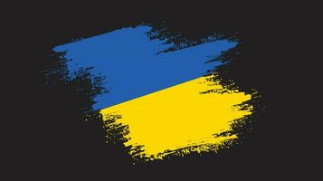 Splatter brush stroke Ukraine flag vector