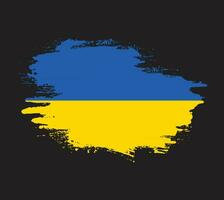 New vintage splash Ukraine flag vector