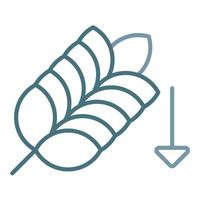 Low Carb Diet Line Two Color Icon vector