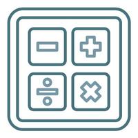Math Symbols Line Two Color Icon vector