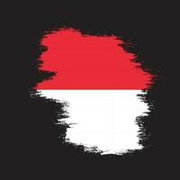 New vintage splash Indonesia flag vector