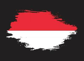 nueva indonesia mano pintura grunge bandera vector