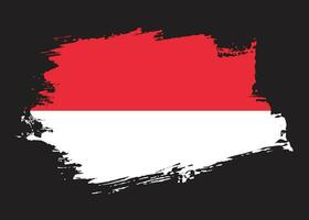 Free brushstroke Indonesia flag vector