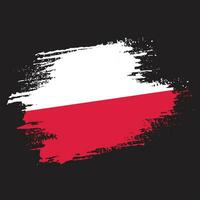 diseño abstracto colorido de la bandera de polonia vector