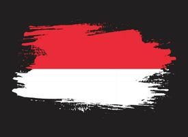 vector de bandera de indonesia angustiado de textura grunge