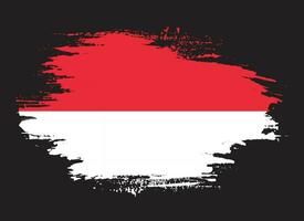 vector de bandera de indonesia de pintura de mano