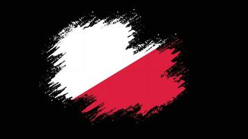 Poland grungy flag vector