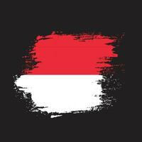 Texture effect Indonesia flag vector