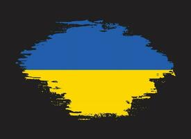 Free brush stroke Ukraine flag vector image