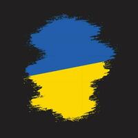 Professional Ukraine texture flag vector