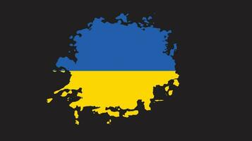 Ukraine brush stroke flag vector