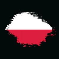 Vintage style Poland flag vector design