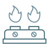 Burner Line Two Color Icon vector