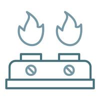 Burner Line Two Color Icon vector