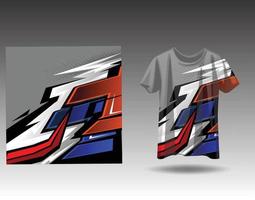 Tshirt sports design for racing, jersey, cycling, football, gaming vector