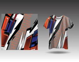 Tshirt sports design for racing, jersey, cycling, football, gaming vector