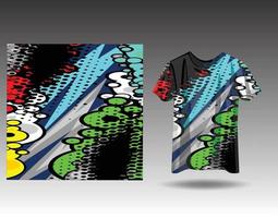 Tshirt sports design for racing, jersey, cycling, football, gaming vector