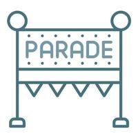 Parade Line Two Color Icon vector