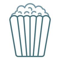 Popcorn Line Two Color Icon vector