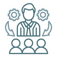 Mentoring Line Two Color Icon vector