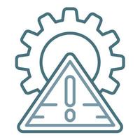 Crisis Management Line Two Color Icon vector