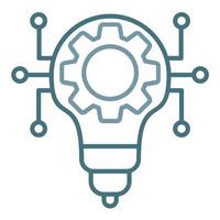 Technology Disruption Line Two Color Icon vector