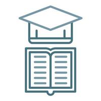 Education Line Two Color Icon vector