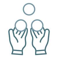Juggler Line Two Color Icon vector