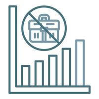 Unemployment Line Two Color Icon vector