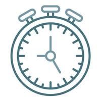 Stopwatch Line Two Color Icon vector