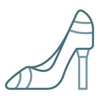 Heels Line Two Color Icon vector