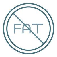 Low Fat Diet Line Two Color Icon vector