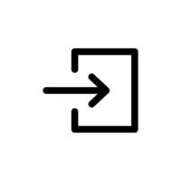 Log-in icon vector design templates