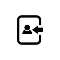 Log-in icon vector design templates