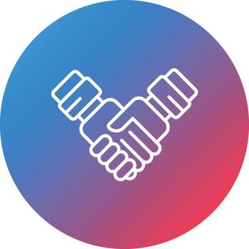 Onboarding Line Gradient Circle Background Icon vector